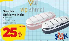 VİP AHMET SANDVİÇ SAKLAMA KABI 500 ML fiyat ve kampanya bilgisi
